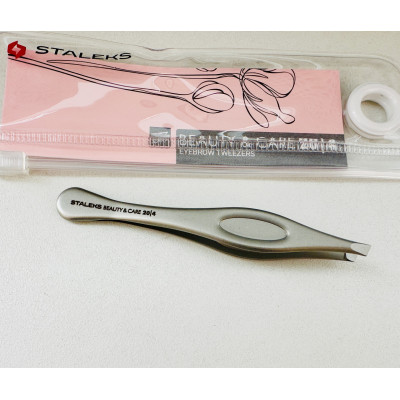 Пинцет для бровей Staleks Beauty & Care 20 type 4 (скошенные кромки)  TBC-20/4