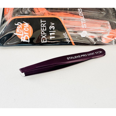 Пинцет для бровей STALEKS PRO EXPERT 11 TYPE 3 TE-11/3