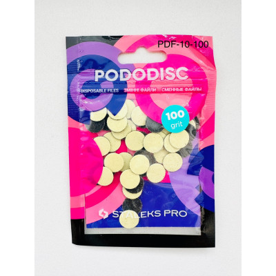 Сменные файлы для педикюрного диска STALEKS PRO ХS 100 грит (50 шт) PDF-10-100