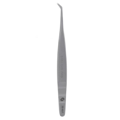Пинцет профессиональный для ресниц L-образный Staleks Pro EXPERT 40 TYPE 1 TE-40/1
