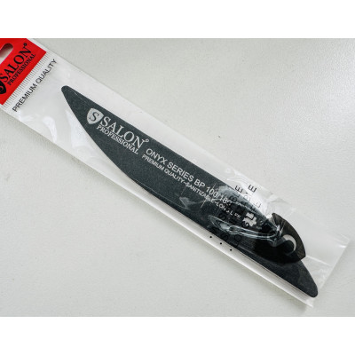 Пилка для ногтей 100/180 Salon Professional капля черная