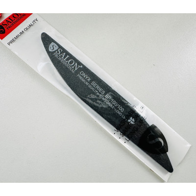 Пилка для ногтей 100/100 Salon Professional капля черная