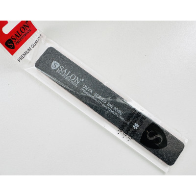 Пилка для ногтей 80/80 Salon Professional широкая черная