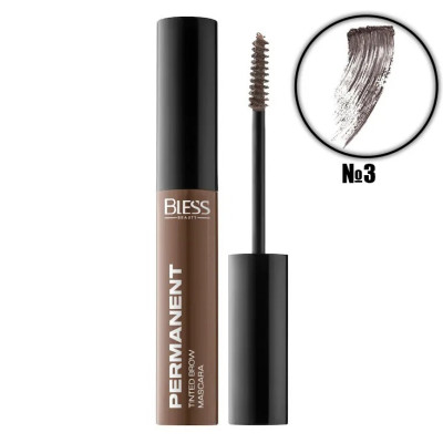 Тинтующая тушь для бровей Bless Beauty Permanent Tinted Brow Mascara 03 Dark Brown