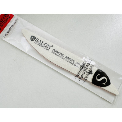 Пилка для ногтей 80/80 Salon Professional капля белая