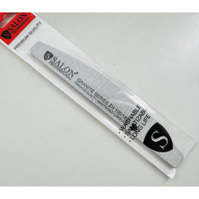 Пилка для ногтей 100/180 Salon Professional лодочка серая