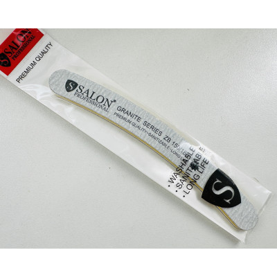 Пилка для ногтей 150/180 Salon Professional бумеранг серая
