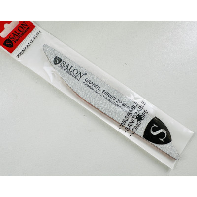 Пилка для ногтей 80/80 Salon Professional капля серая