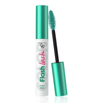 Тушь для ресниц цветная GOLDEN ROSE FLASH LASH 01 Bright Mint