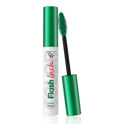 Тушь для ресниц цветная GOLDEN ROSE FLASH LASH 02 Forest Green
