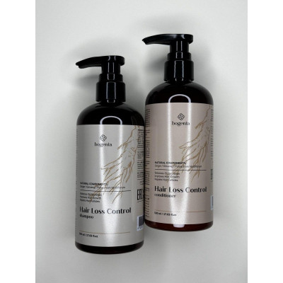 Шампунь + кондиционер против выпадения волос HAIR LOSS CONTROL BOGENIA BG415
