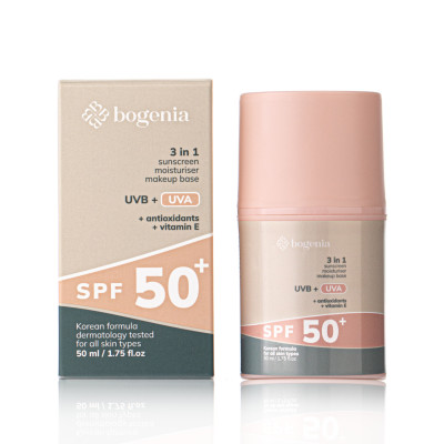 Солнцезащитный крем для лица Sunscreen Face Cream SPF 50+ (50 мл), Bogenia BG422-001