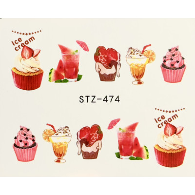 Водные наклейки STZ-474