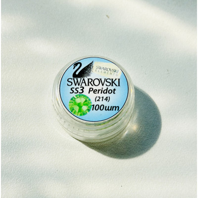 Стразы SWAROVSKI SS3 Peridot (100 шт/уп)