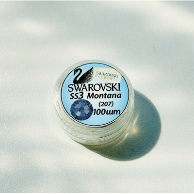 Стразы SWAROVSKI SS3 Montana (100 шт/уп)