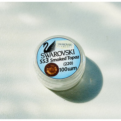 Стразы SWAROVSKI SS3 Smoked Topaz (100 шт/уп)