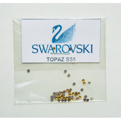 Стразы SWAROVSKI SS5 Topaz (50 шт/уп)