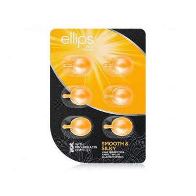 Ellips Капсулы для волос Безупречный шелк с про-кератиновым комплексом 6 шт