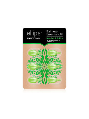 Ellips Капсулы для волос Питание и мягкость Бали с маслом плюмерии 6 шт