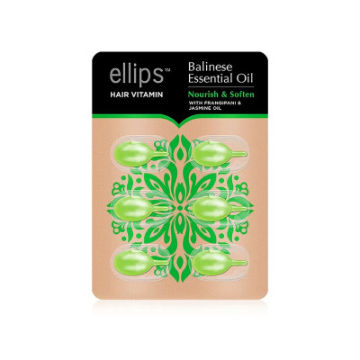 Ellips Капсулы для волос Питание и мягкость Бали с маслом плюмерии 6 шт