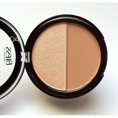 Палетка для контурінгу Duo Palette Highlighter Contour Bless Beauty 04