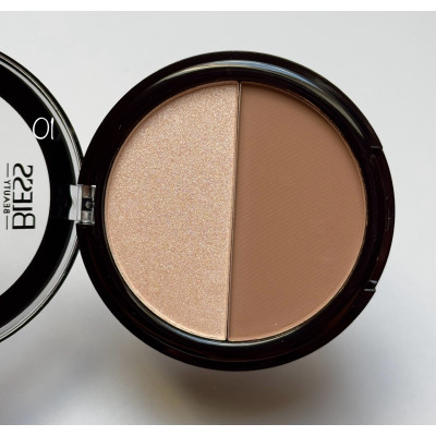 Палетка для контурінгу Duo Palette Highlighter Contour Bless Beauty 01