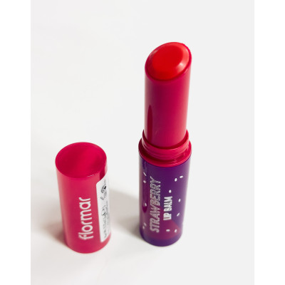 Защитный бальзам для губ STRAWBERRY (клубника) Flormar Lip Balm, SPF 15