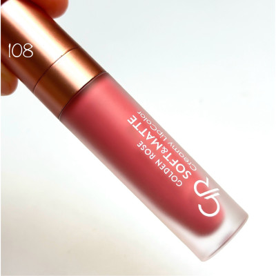 Кремовая матовая помада для губ Golden Rose Soft & Matte Creamy Lipcolor 108