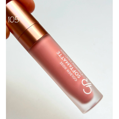 Кремова матова помада для губ Golden Rose Soft&Matte Creamy Lipcolor 105