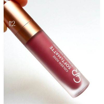 Кремова матова помада для губ Golden Rose Soft&Matte Creamy Lipcolor 112