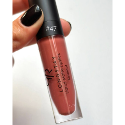 Матовая жидкая помада для губ Golden Rose LongStay liquid Matte Lipstick 47