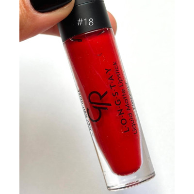 Матова рідка помада для губ Golden Rose LongStay liquid Matte Lipstick 18