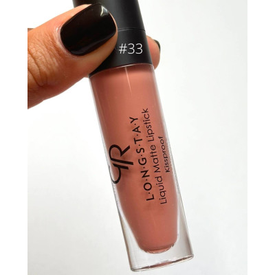 Матовая жидкая помада для губ Golden Rose LongStay liquid Matte Lipstick 33