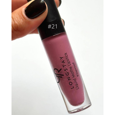 Матовая жидкая помада для губ Golden Rose LongStay liquid Matte Lipstick 21