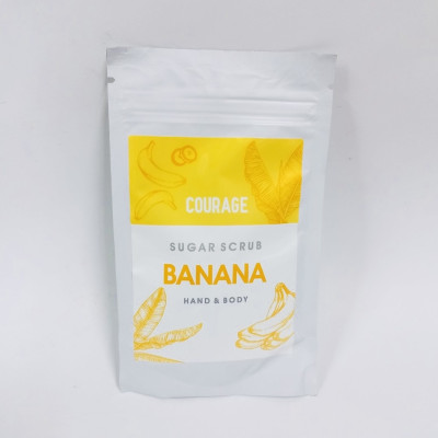Скраб для тела сахарный Courage Sugar Scrub mini Банан 50 гр