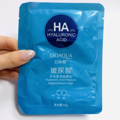 Маска тканевая для лица с гиалуроновой кислотой Bioaqua HA Hyaluronic Acid Water Get