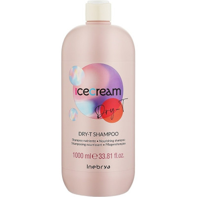 Шампунь для сухих, вьющихся и окрашенных волос Inebrya Shampoo Dry-T, 1000 мл