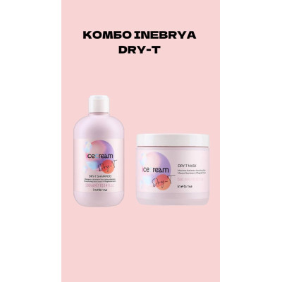 Маска 500 мл + Шампунь 300 мл Inebrya Dry-T