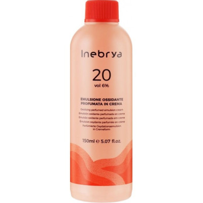 Окислительная эмульсия парфюмерная  6% Color 20 Vol Oxidizing Perfumed Emulsion Cream Inebrya, 150 мл
