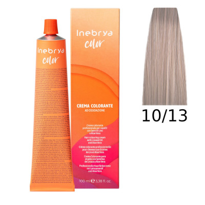 Крем-краска Inebrya Color 10/13 blond platinum ash (платиновый пепельно-золотистый блонд), 100 ml