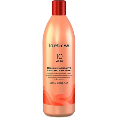 Окислительная эмульсия парфюмерная  3% Color 10 Vol Oxidizing Perfumed Emulsion Cream Inebrya, 1000 мл