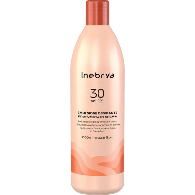 Окислительная эмульсия парфюмерная  9% Color 30 Vol Oxidizing Perfumed Emulsion Cream Inebrya, 1000 мл