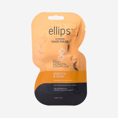 Маска для волос Elliips Безупречный шелк с про-кератиновым комплексом 18 мл
