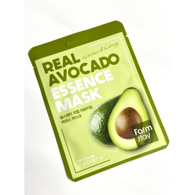 Маска для лица увлажняющая с экстрактом авокадо FarmStay Real Avocado Essence Mask 23 ml