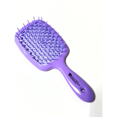 Расчёска для волос матовая фиолетовая с фиолетовой щетиной Salon Professional Super Brush C-1