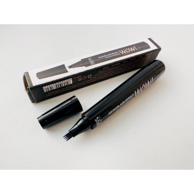 Маркер для бровей Bless Beauty WOW! TATTOO BROW PEN (c эффектом татуажа) 04 Black