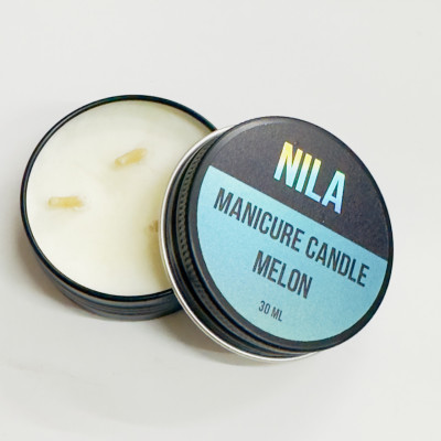 Свеча массажная для маникюра Nila Spa Massage Candle Дыня, 30мл