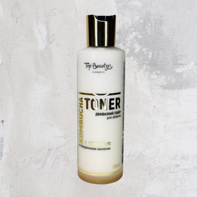 Зволожуючий тонер двофазний для обличчя KOMBUCHA Top Beauty 200 мл