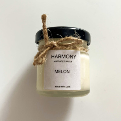 Массажная ароматическая свеча Harmony 50 гр Melon (Дыня)