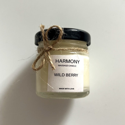 Массажная ароматическая свеча Harmony 50 гр Wild Berry (Дикая ягода)